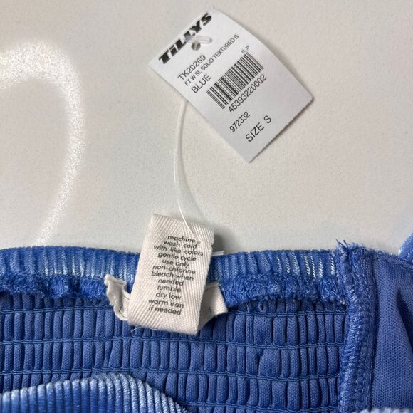 NWT FULL TILT Blue Velvet Corset Top Size S - Picture 4 of 4